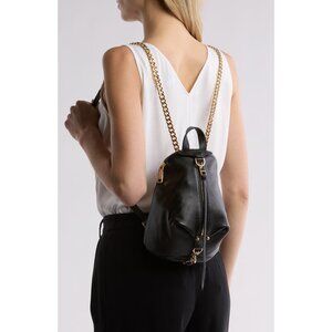 Rebecca Minkoff Julian Small Backpack Mini Purse Handbag Shoulder Bag Chain